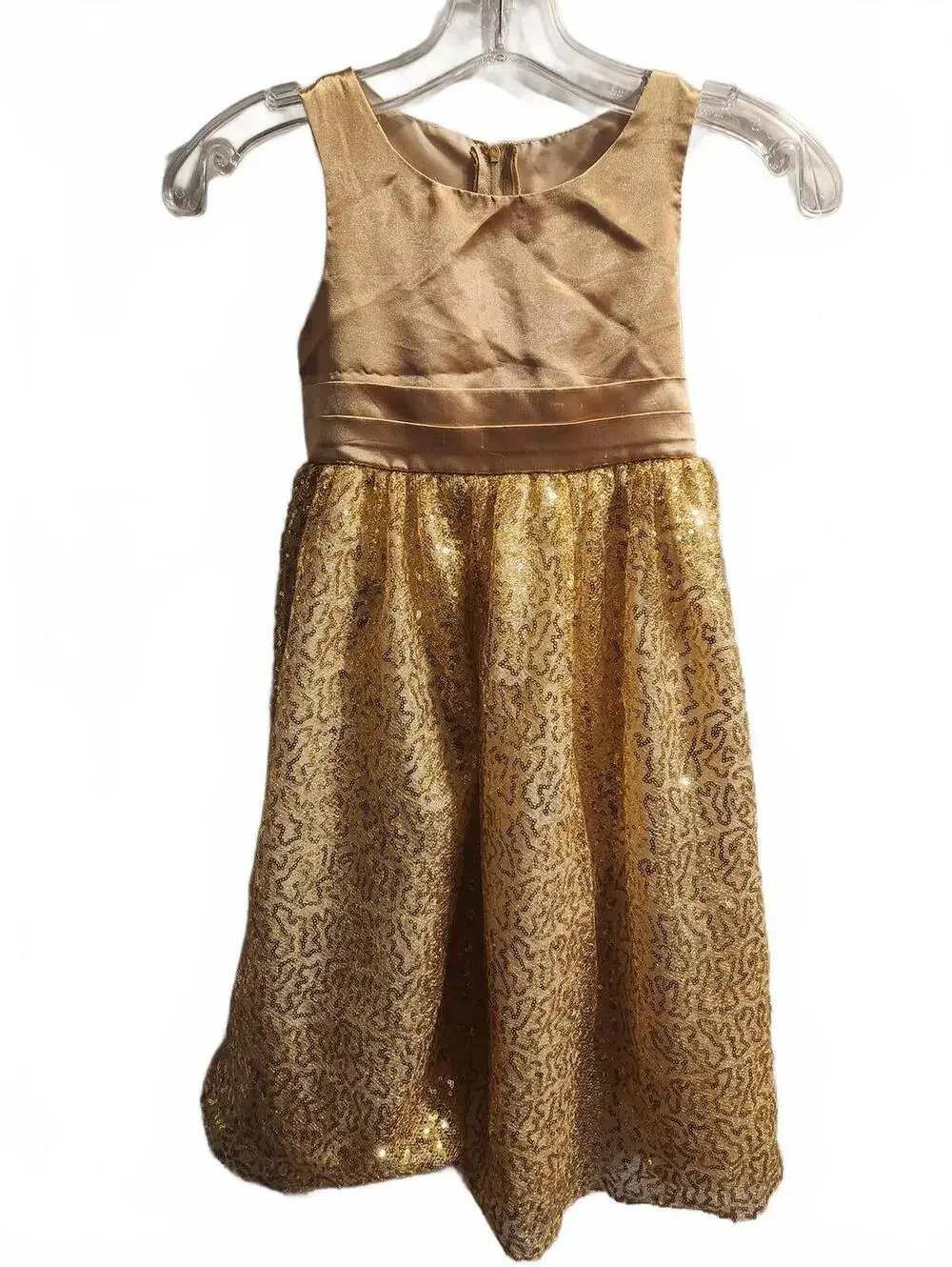 My Best Kid Gold Sequins Dress. Girls Size 5/6. Very good condition